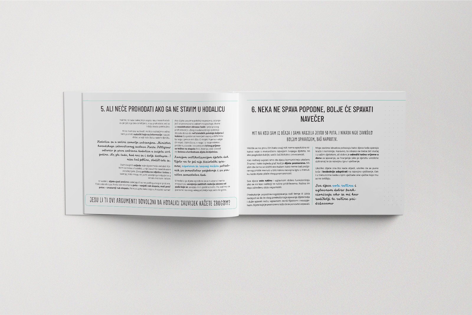 Book interior page layout, text columns