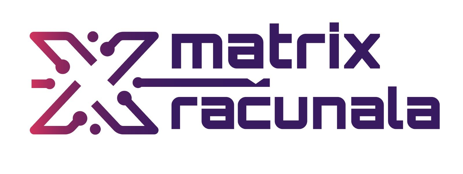 Technology brand identity logo on dark background